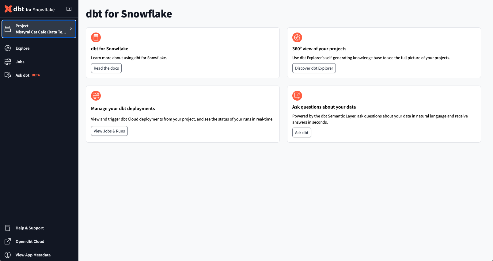 Пример dbt Snowflake Native App